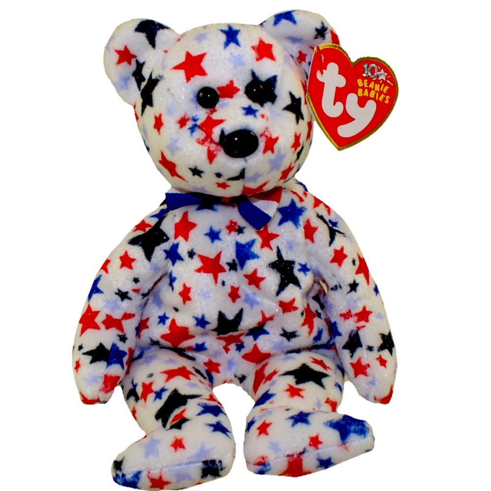 2003 TY Beanie Baby Red, white, & Blue The Patriotic Bear